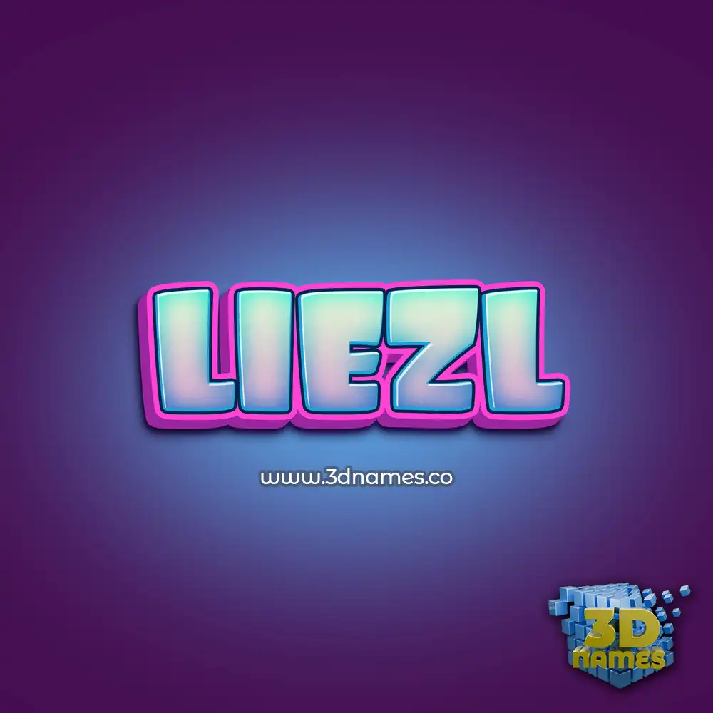 liezl in Phat Purple style - 3D name wallpaper