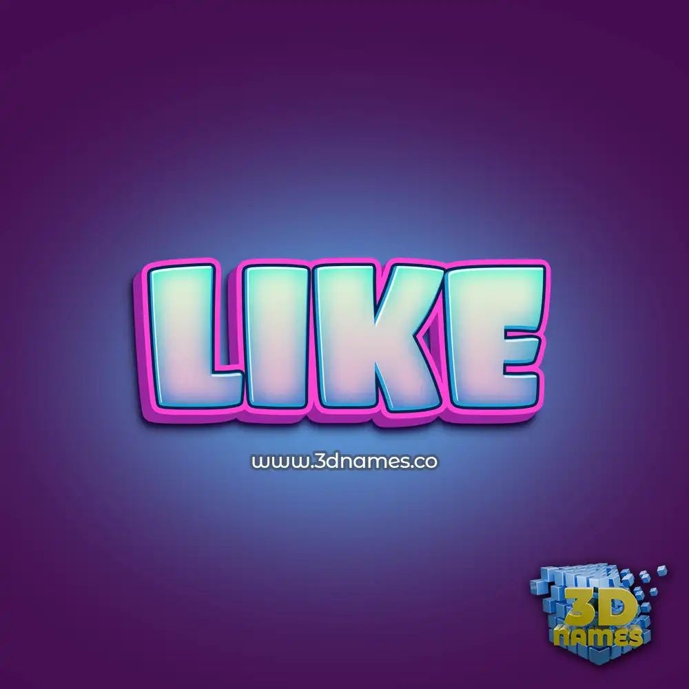 like in Phat Purple style - 3D name wallpaper