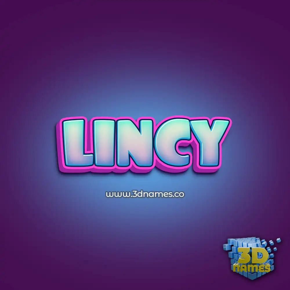 lincy in Phat Purple style - 3D name wallpaper