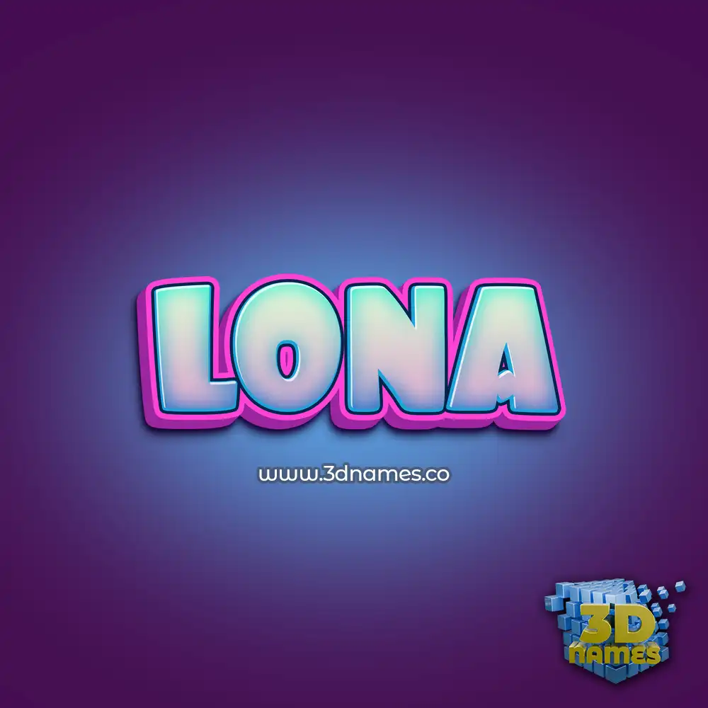lona in Phat Purple style - 3D name wallpaper