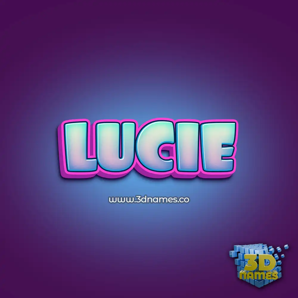 lucie in Phat Purple style - 3D name wallpaper