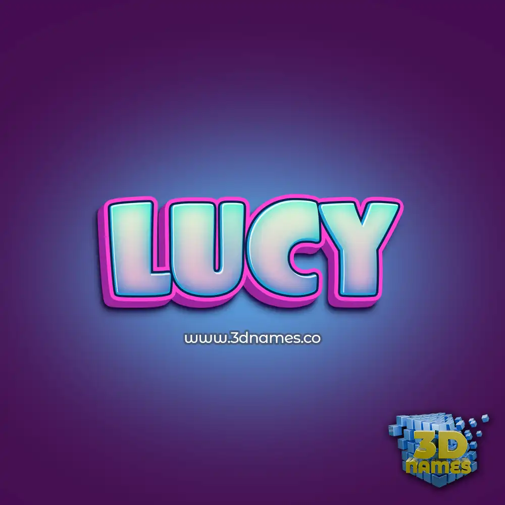 lucy in Phat Purple style - 3D name wallpaper