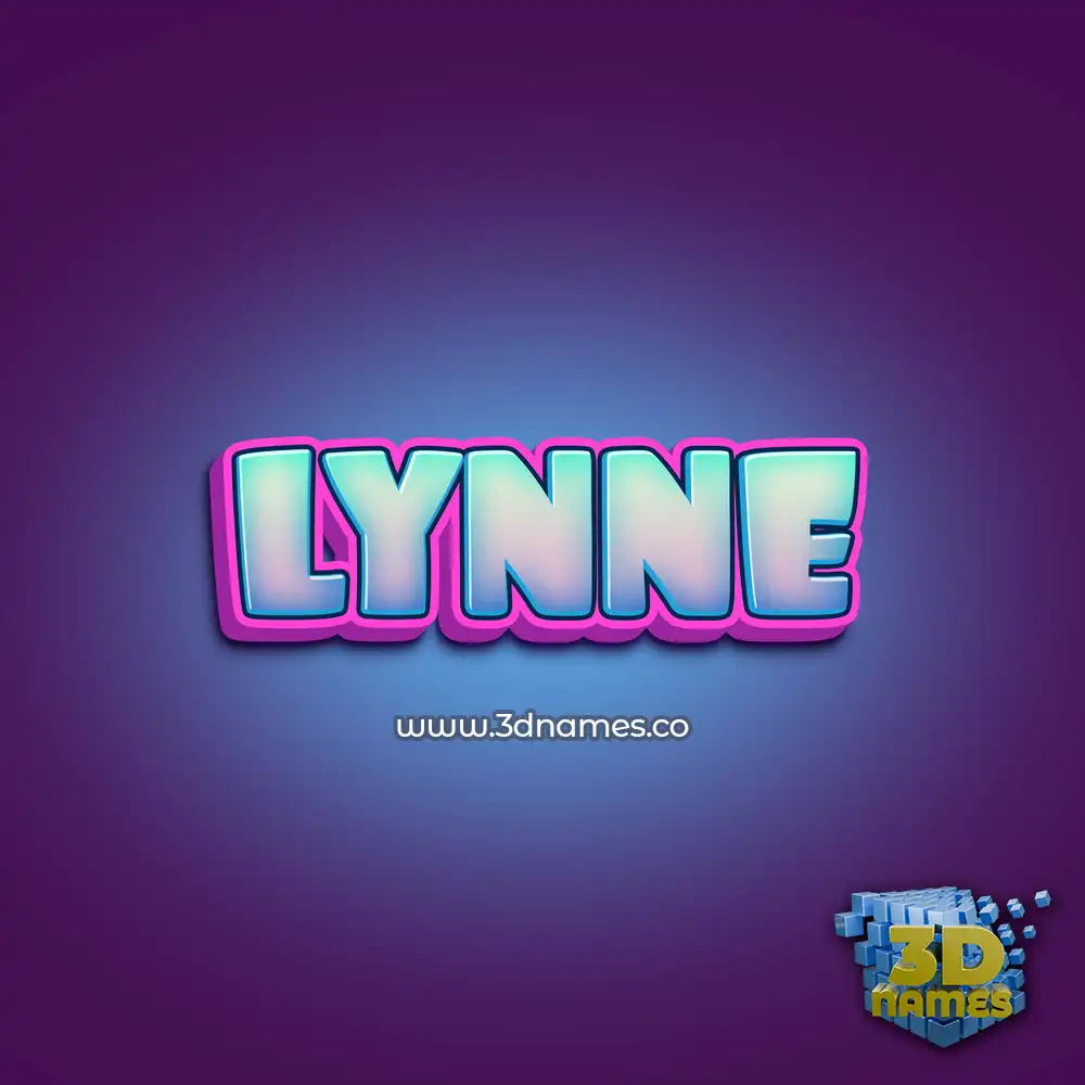 lynne in Phat Purple style - 3D name wallpaper