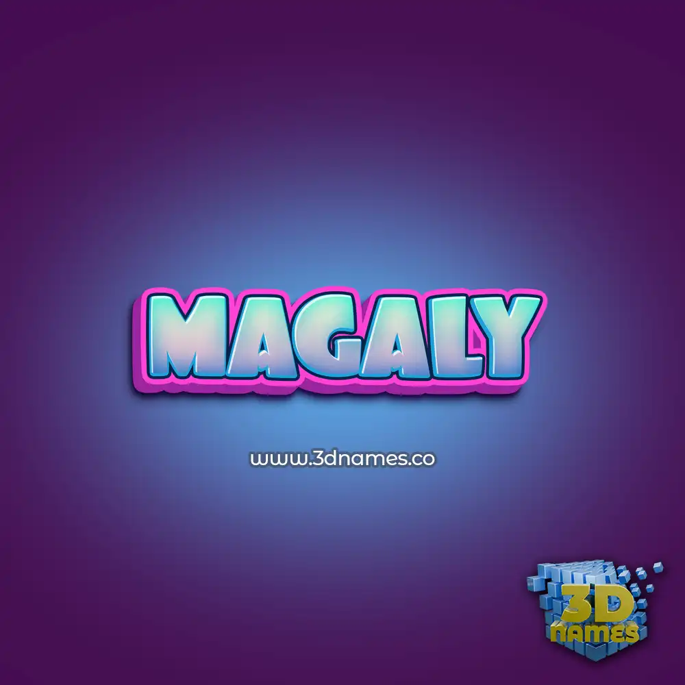 magaly in Phat Purple style - 3D name wallpaper