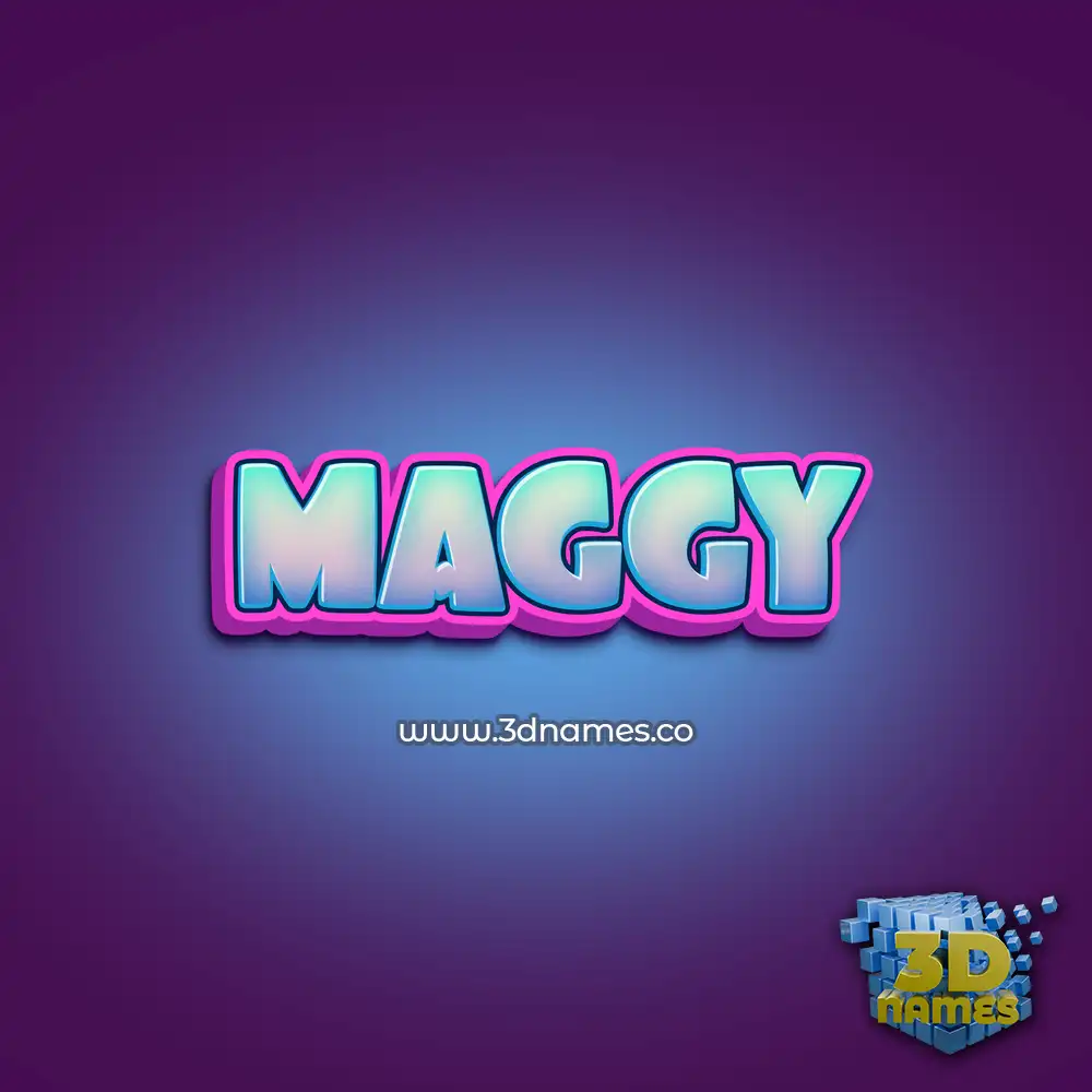 maggy in Phat Purple style - 3D name wallpaper