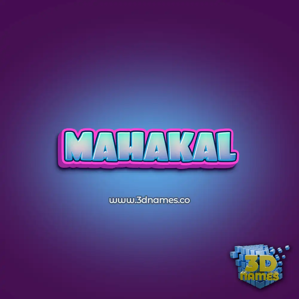 mahakal in Phat Purple style - 3D name wallpaper