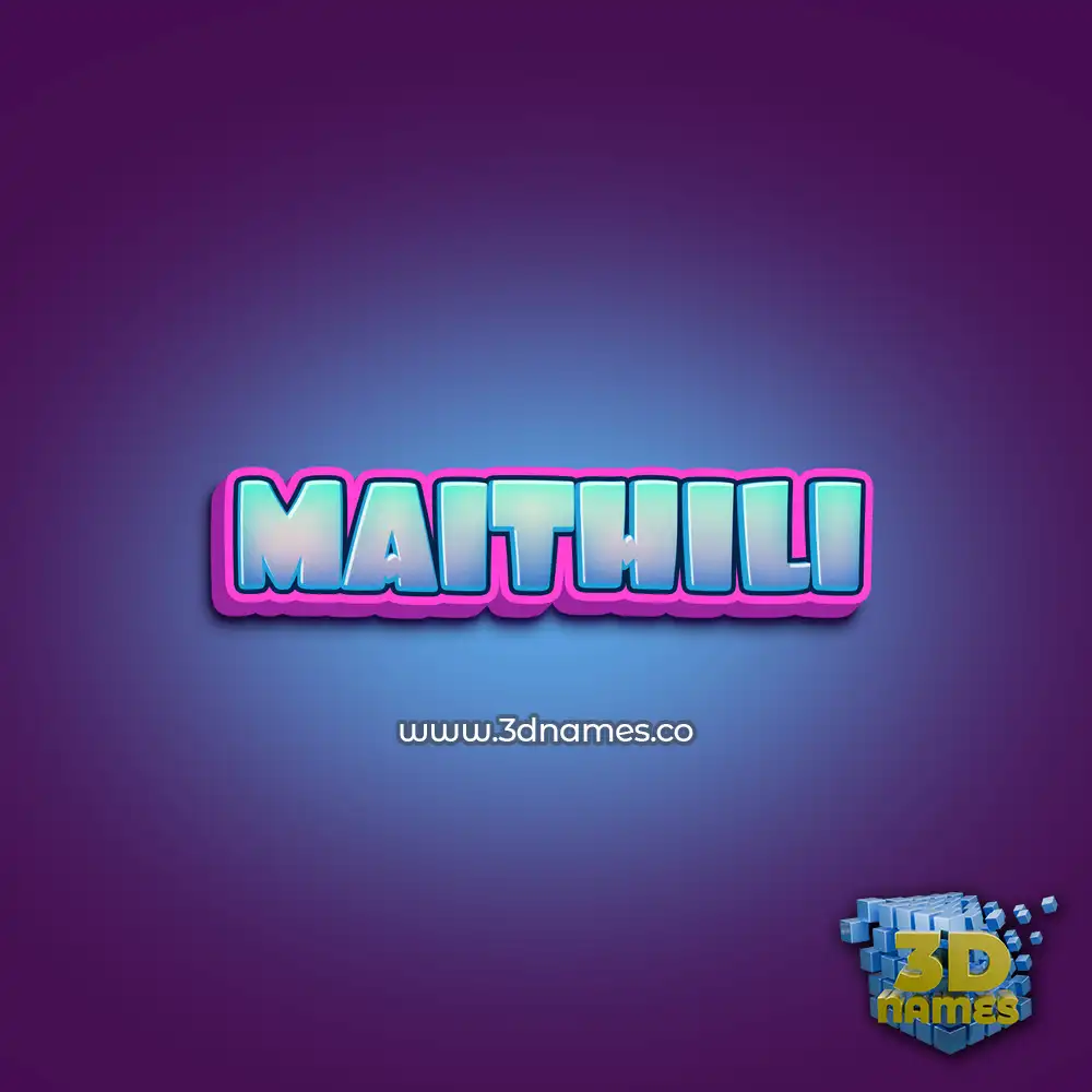 maithili in Phat Purple style - 3D name wallpaper
