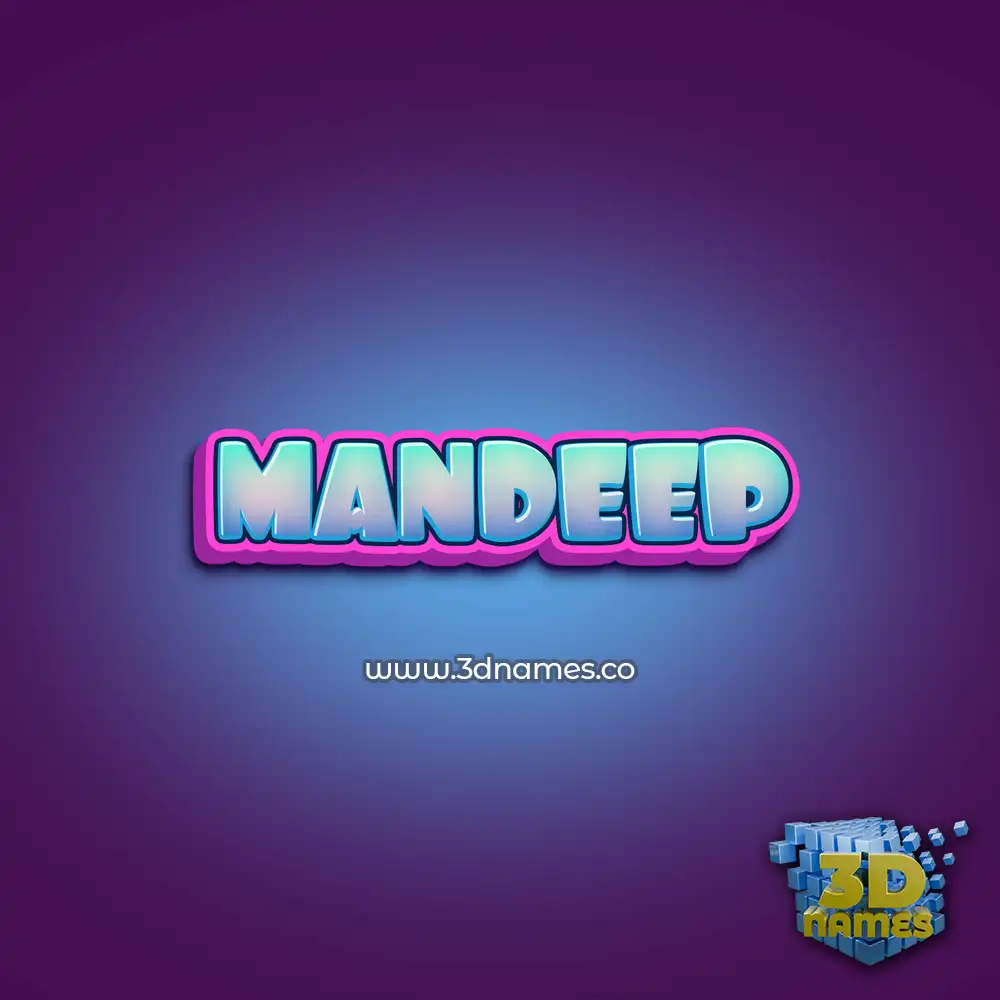 mandeep in Phat Purple style - 3D name wallpaper
