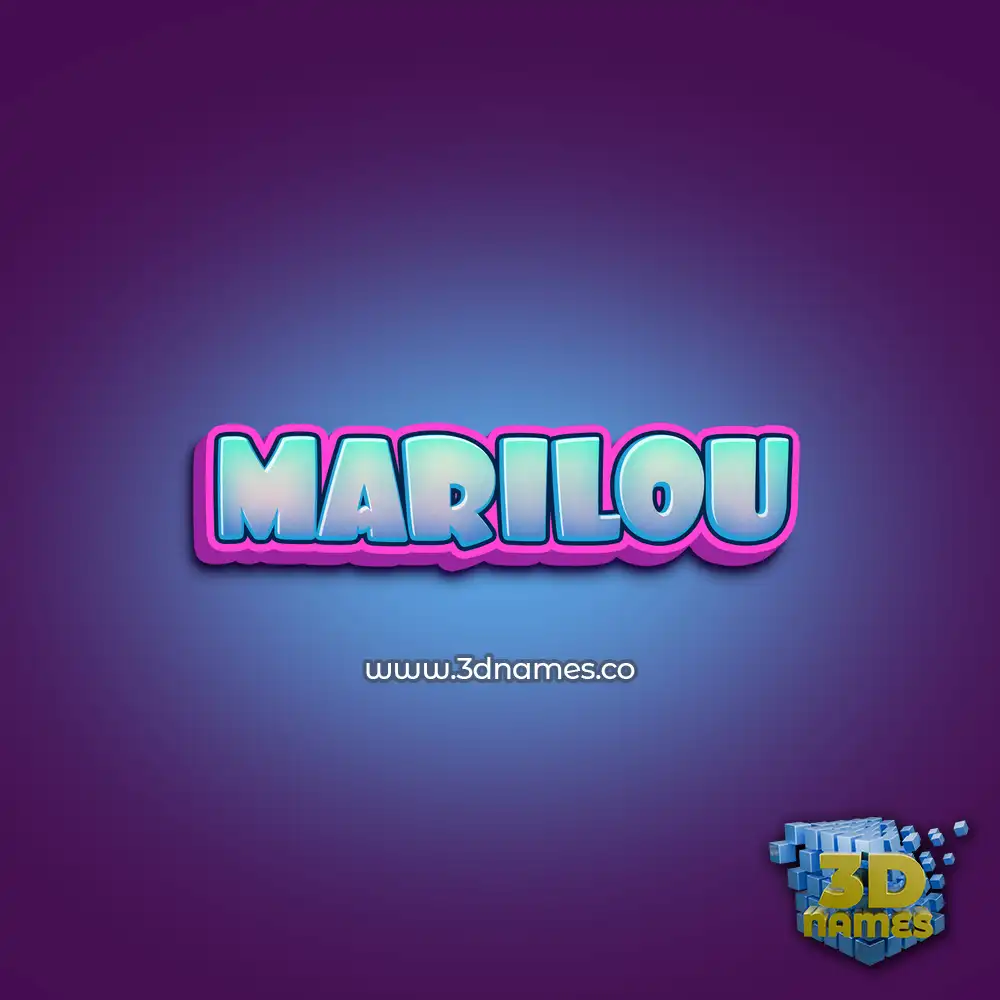 marilou in Phat Purple style - 3D name wallpaper