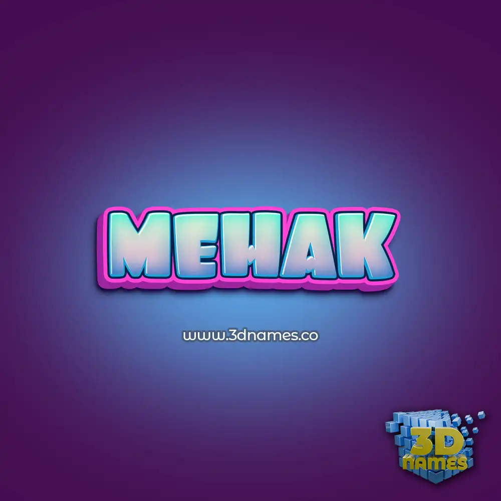 mehak in Phat Purple style - 3D name wallpaper