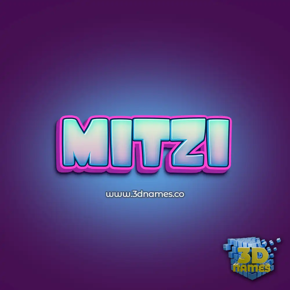 mitzi in Phat Purple style - 3D name wallpaper