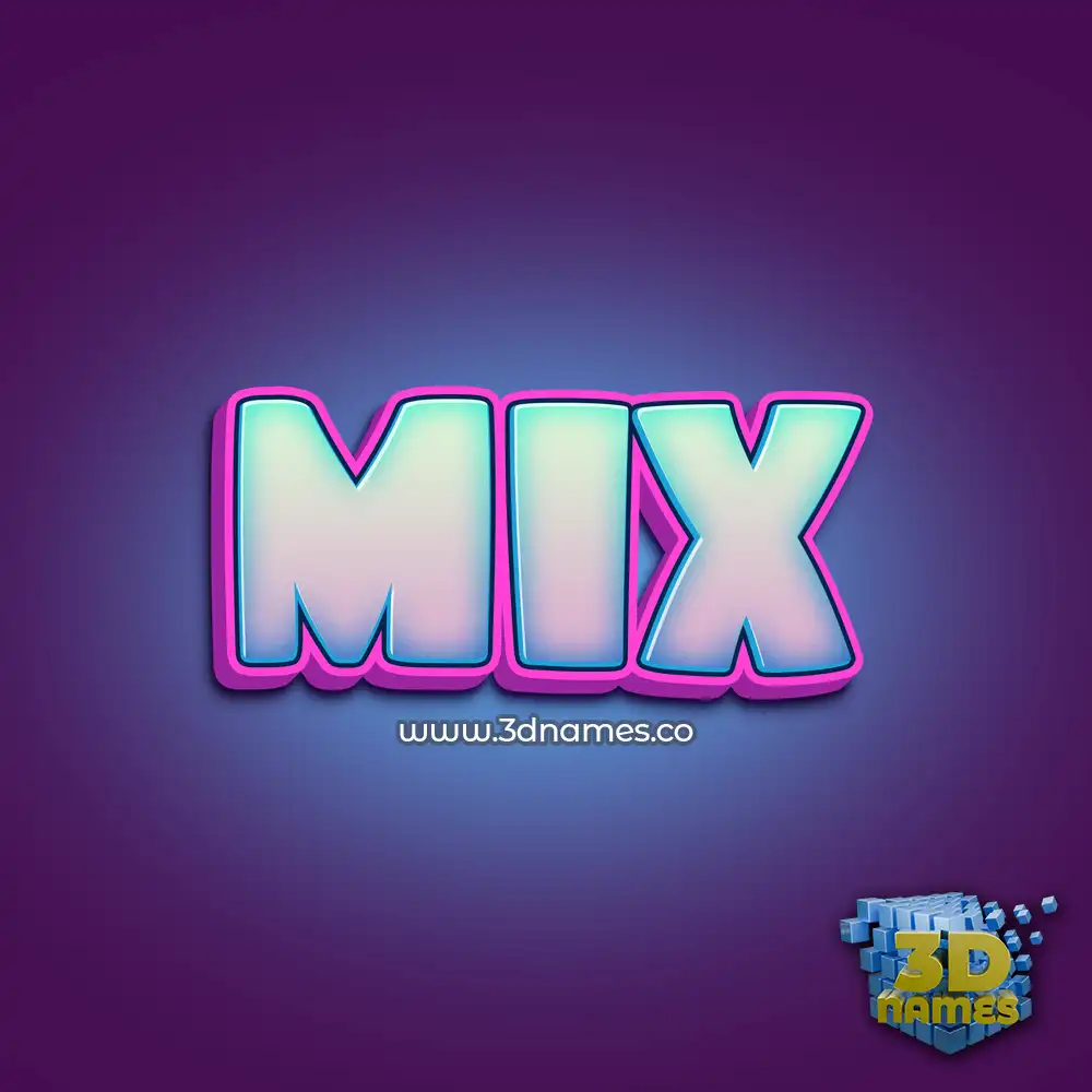 mix in Phat Purple style - 3D name wallpaper