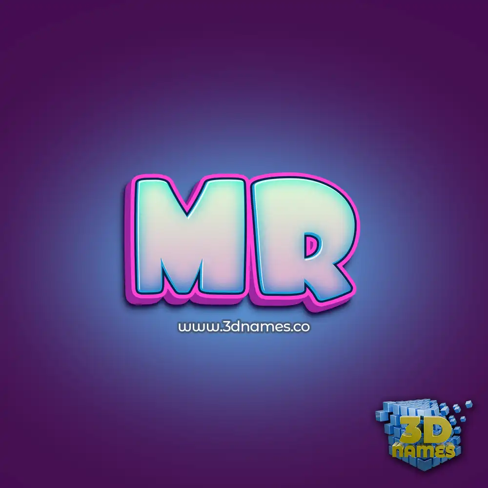 mr in Phat Purple style - 3D name wallpaper