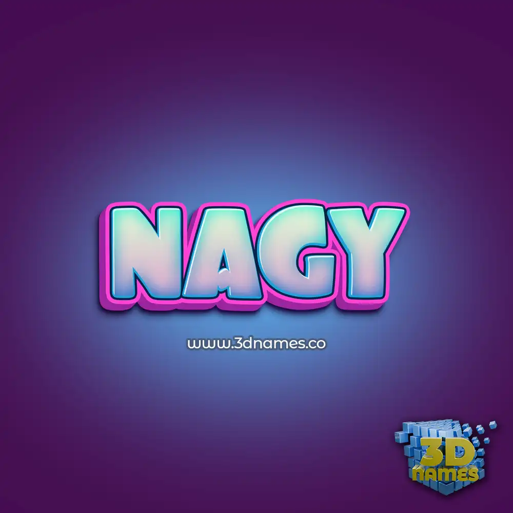 nagy in Phat Purple style - 3D name wallpaper
