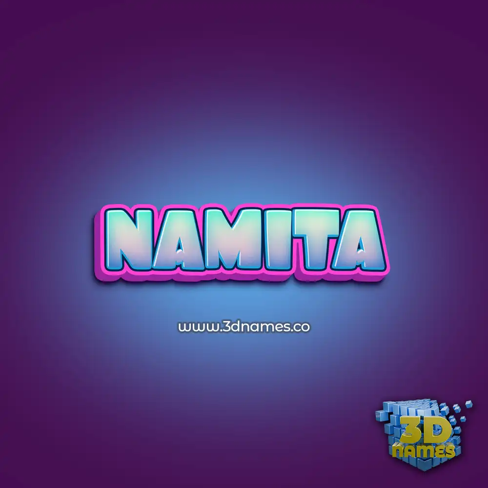 namita in Phat Purple style - 3D name wallpaper