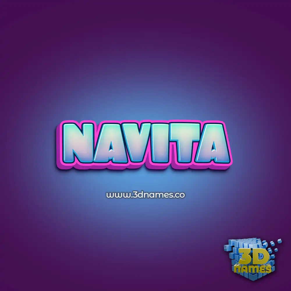 navita in Phat Purple style - 3D name wallpaper
