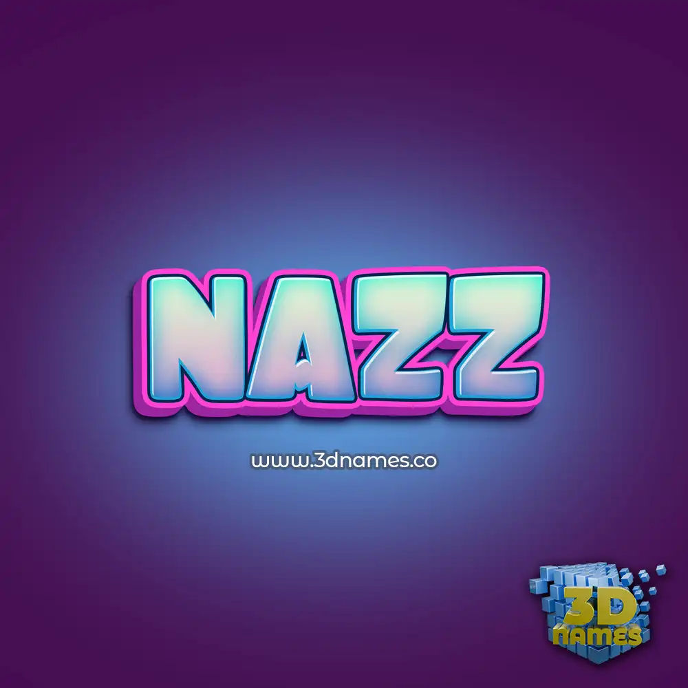 nazz in Phat Purple style - 3D name wallpaper