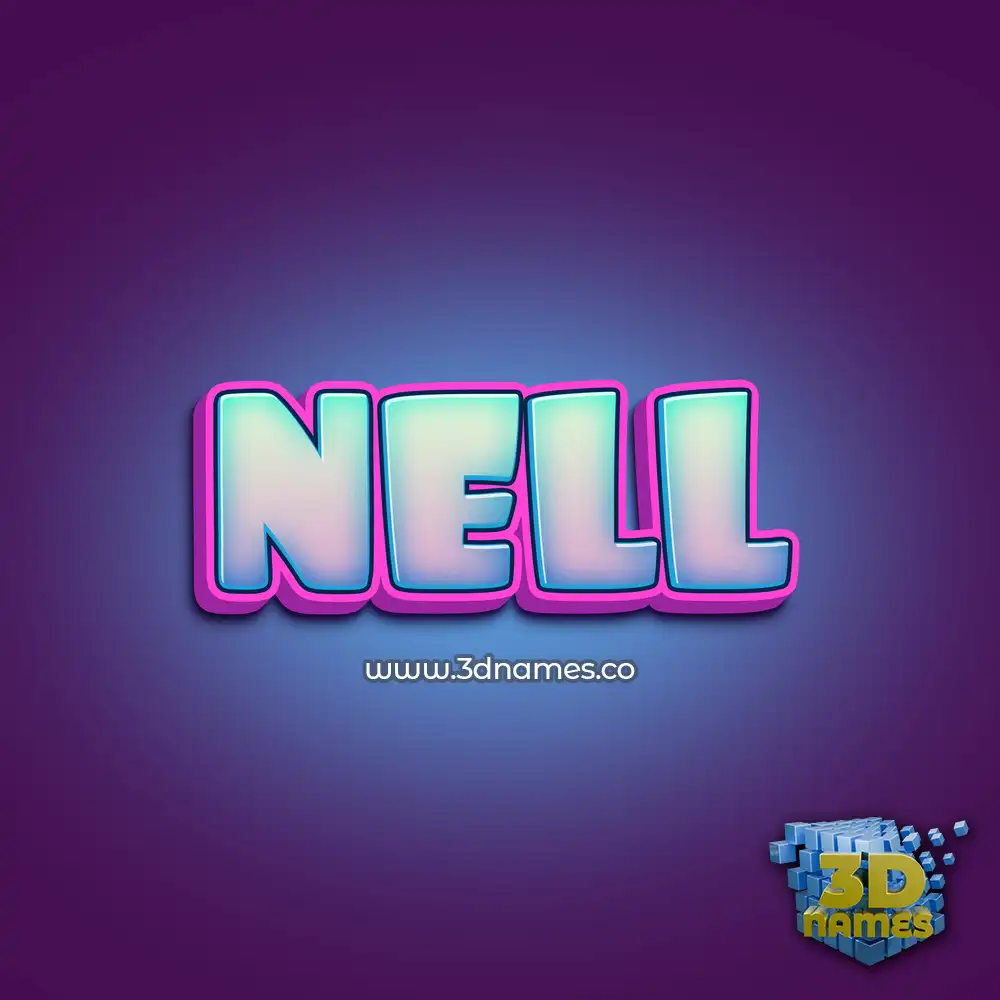 nell in Phat Purple style - 3D name wallpaper