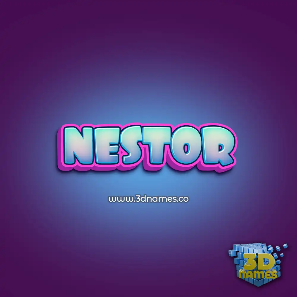 nestor in Phat Purple style - 3D name wallpaper