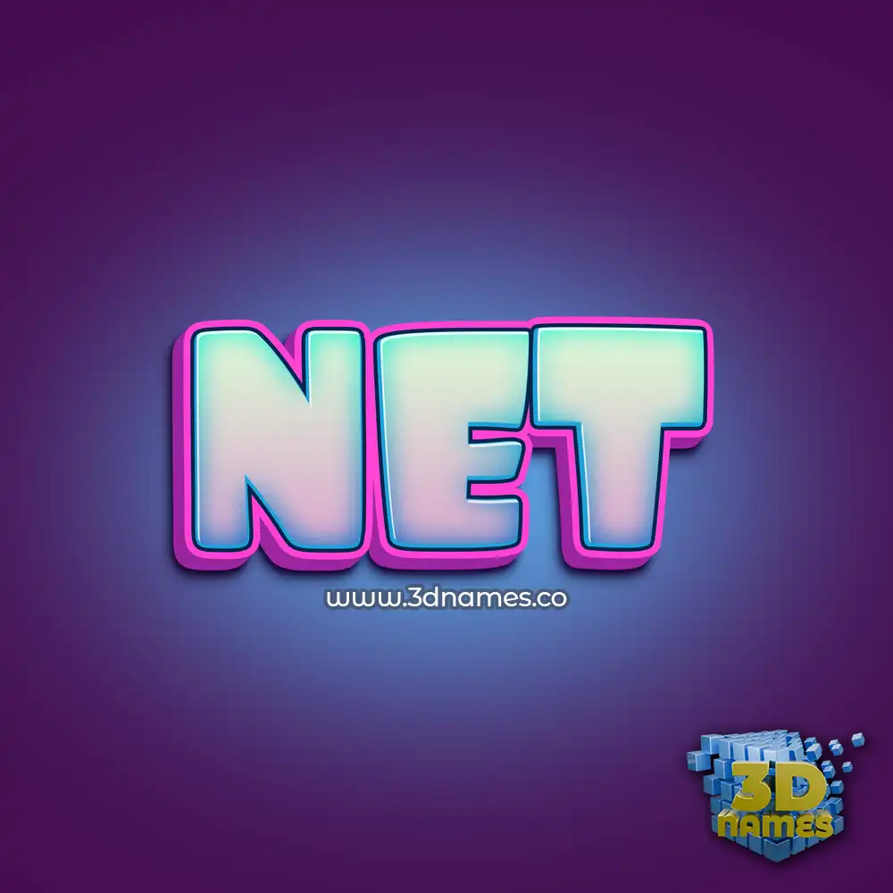 net in Phat Purple style - 3D name wallpaper