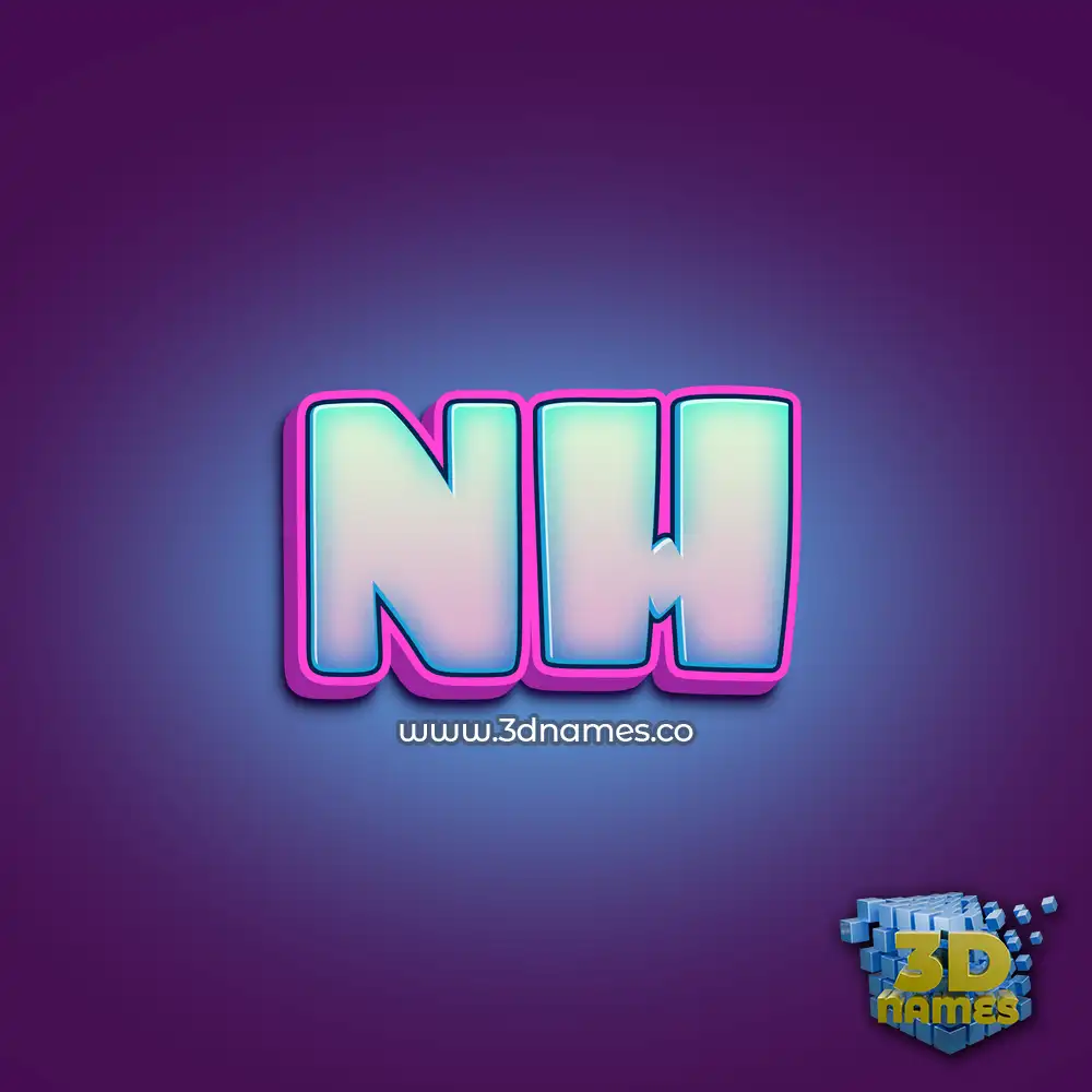 nh in Phat Purple style - 3D name wallpaper