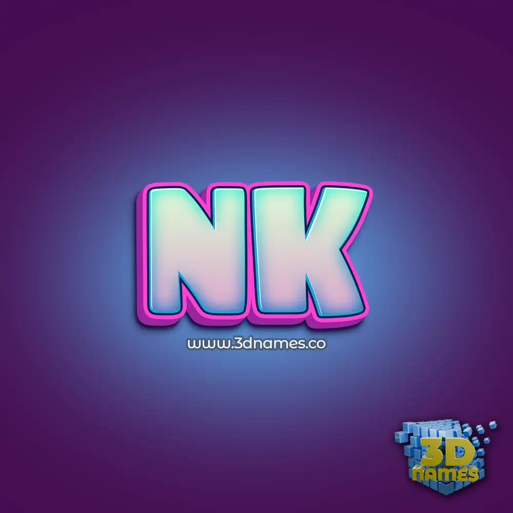 nk in Phat Purple style - 3D name wallpaper