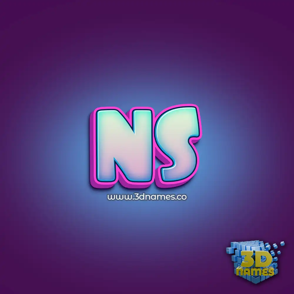 ns in Phat Purple style - 3D name wallpaper