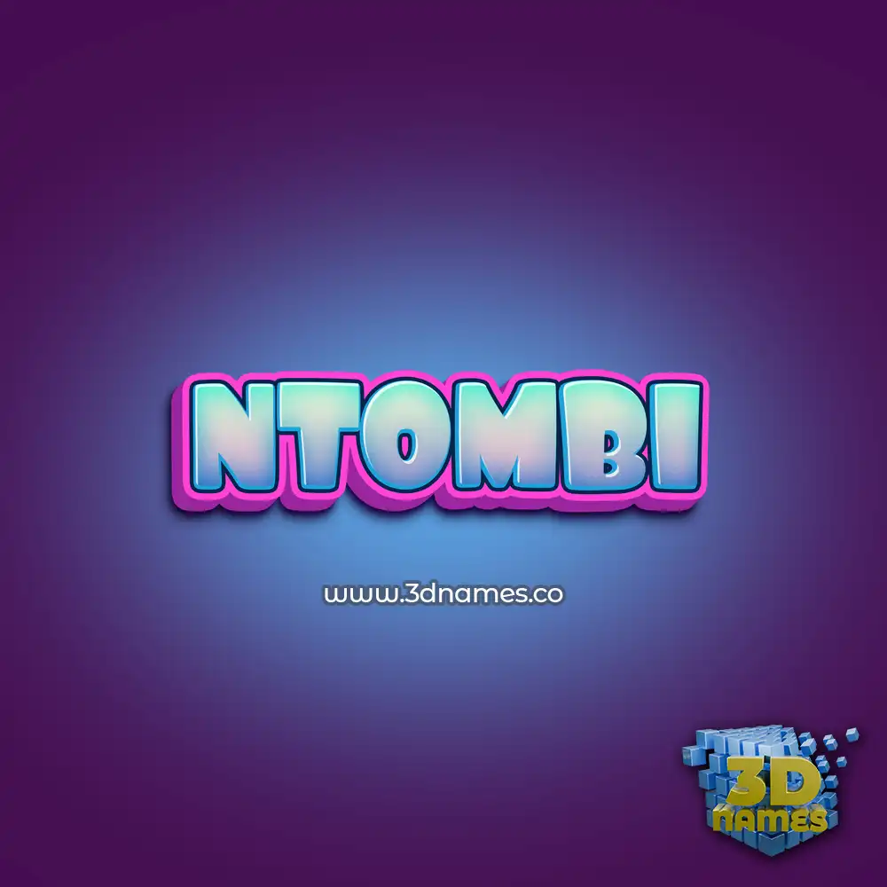 ntombi in Phat Purple style - 3D name wallpaper