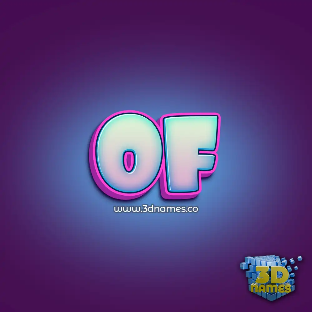 of in Phat Purple style - 3D name wallpaper