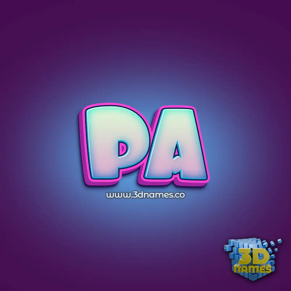 pa in Phat Purple style - 3D name wallpaper