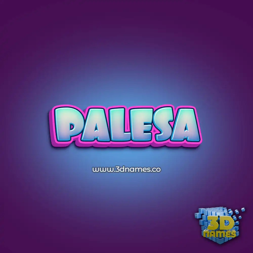 palesa in Phat Purple style - 3D name wallpaper