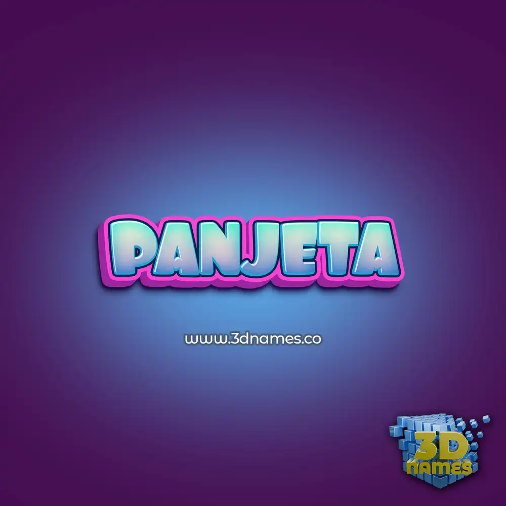 panjeta in Phat Purple style - 3D name wallpaper