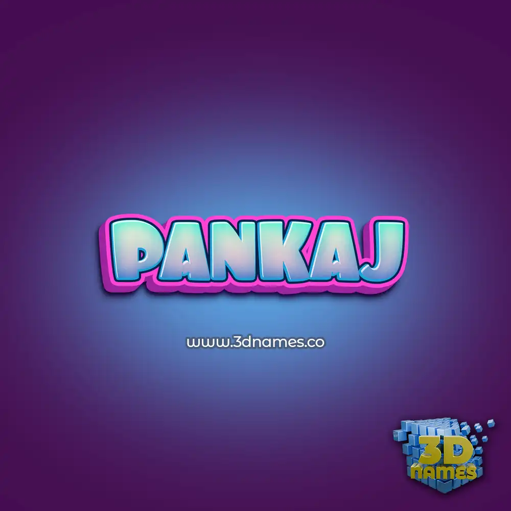 pankaj in Phat Purple style - 3D name wallpaper