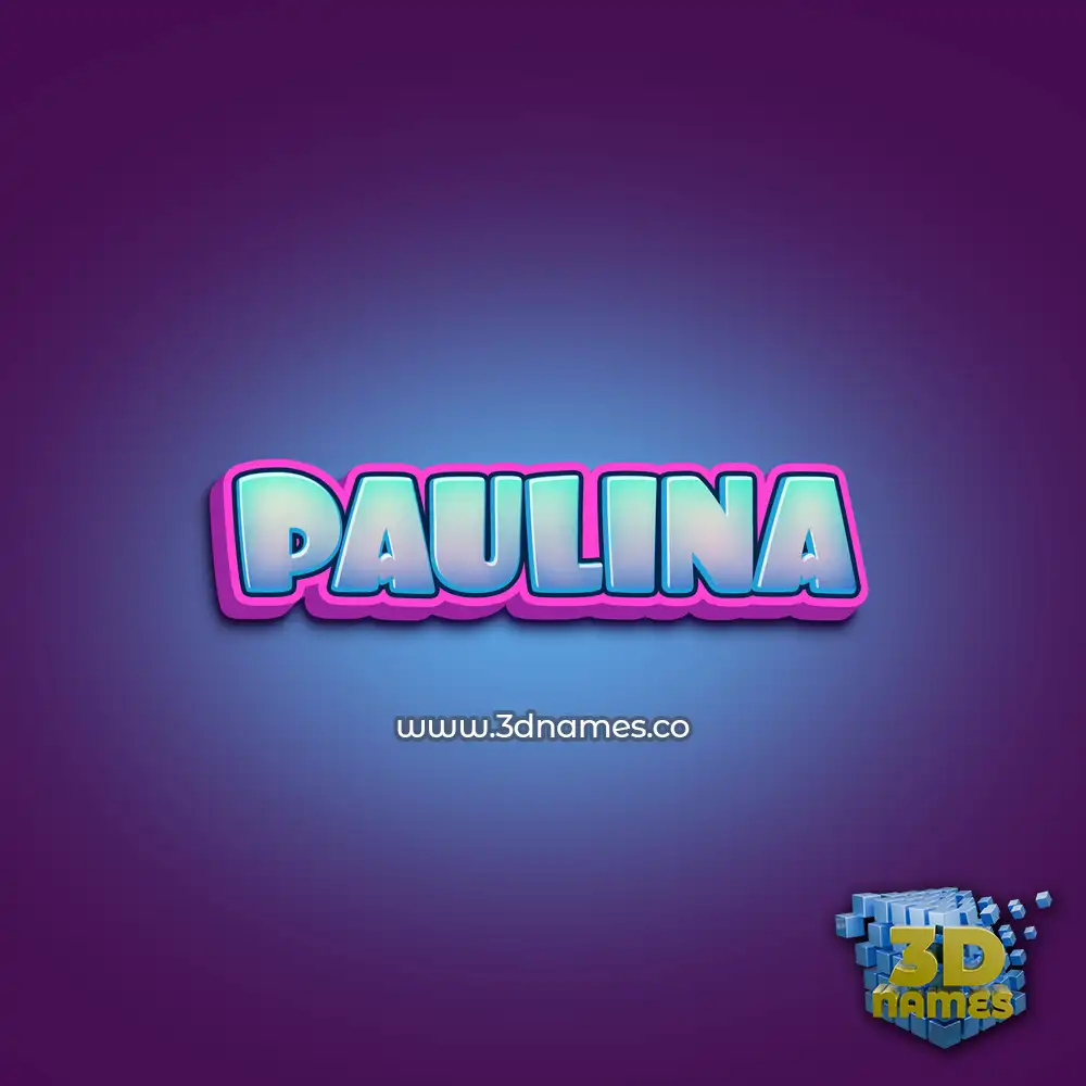 paulina in Phat Purple style - 3D name wallpaper