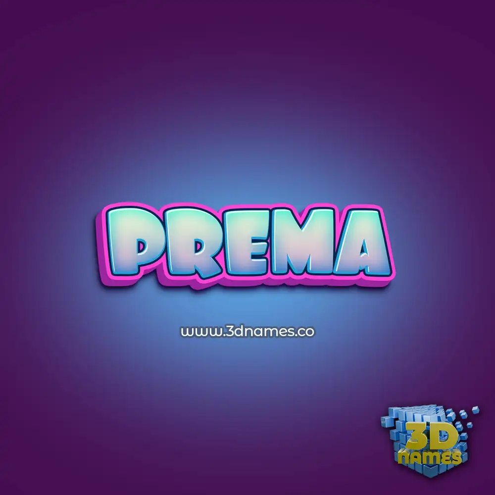 prema in Phat Purple style - 3D name wallpaper
