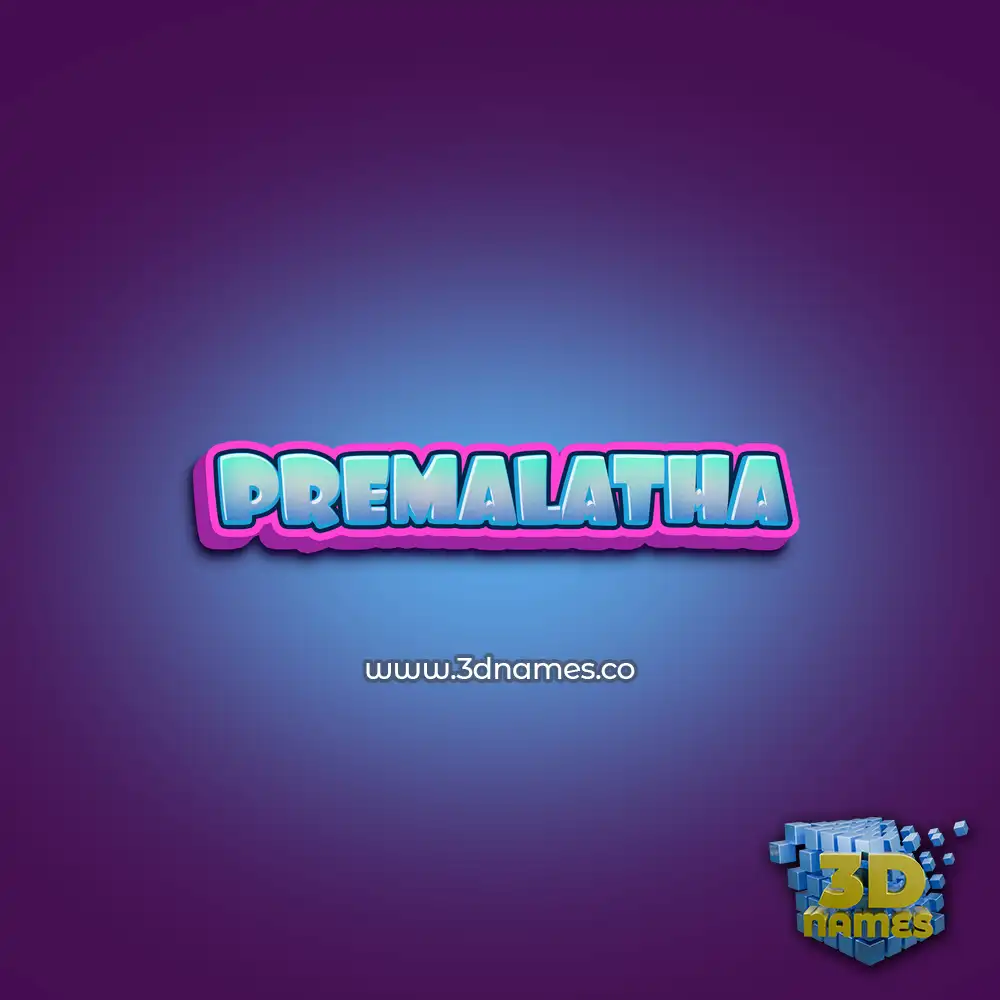 premalatha in Phat Purple style - 3D name wallpaper