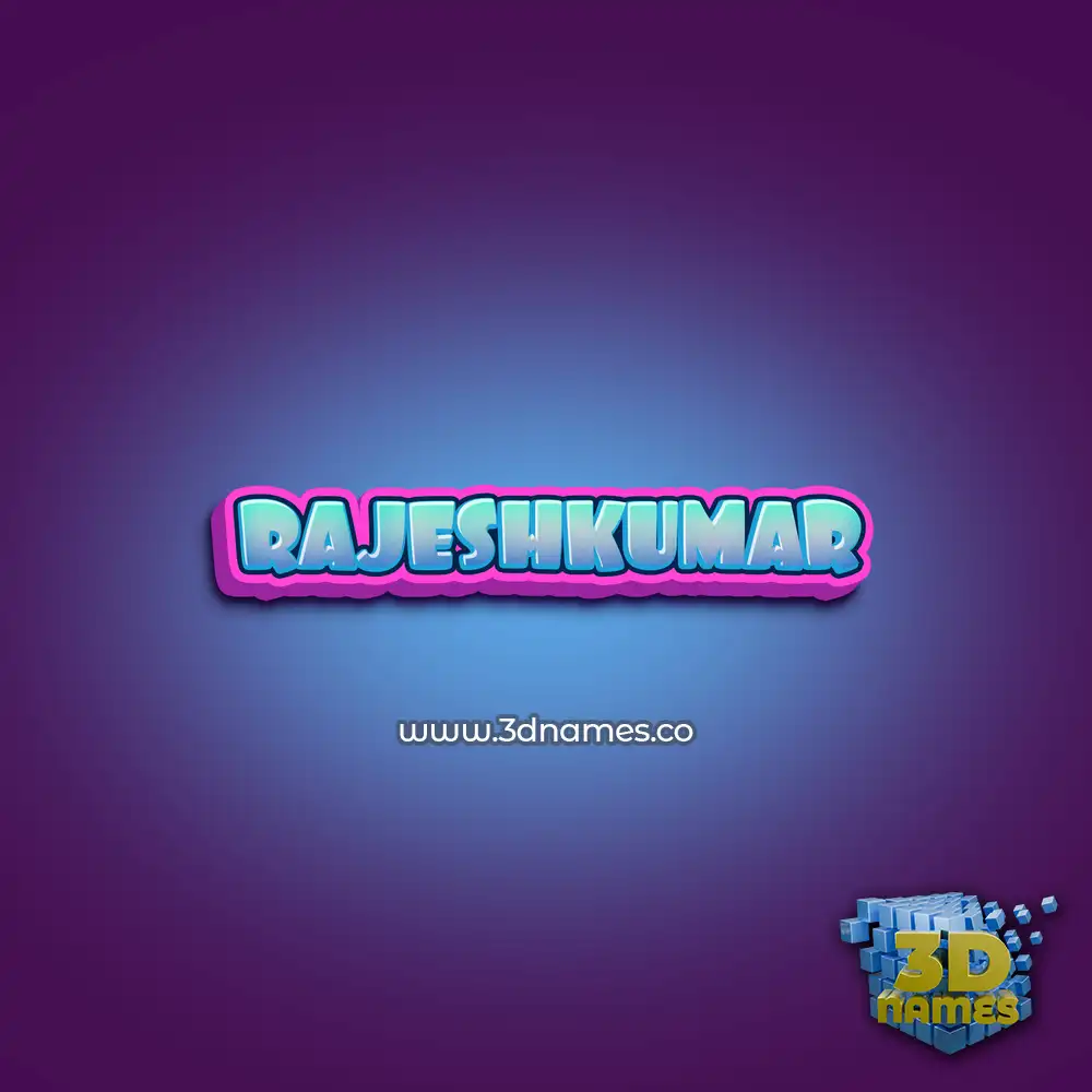 rajeshkumar in Phat Purple style - 3D name wallpaper