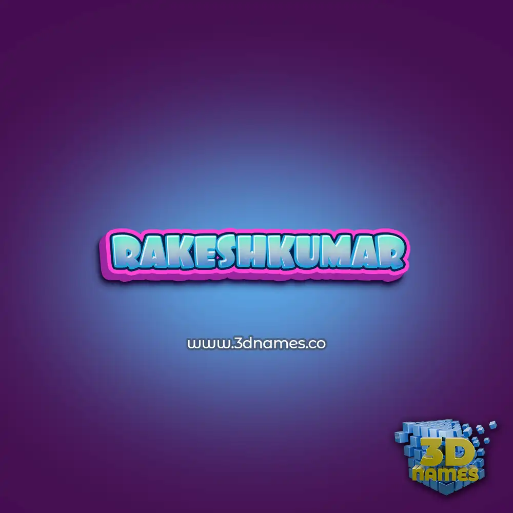 rakeshkumar in Phat Purple style - 3D name wallpaper