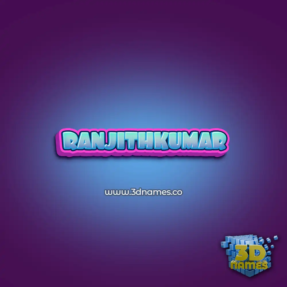 ranjithkumar in Phat Purple style - 3D name wallpaper