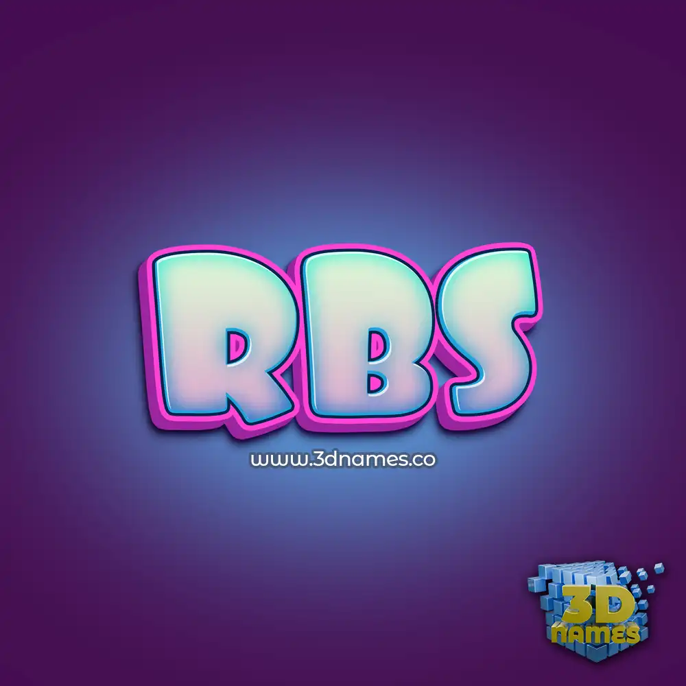 rbs in Phat Purple style - 3D name wallpaper