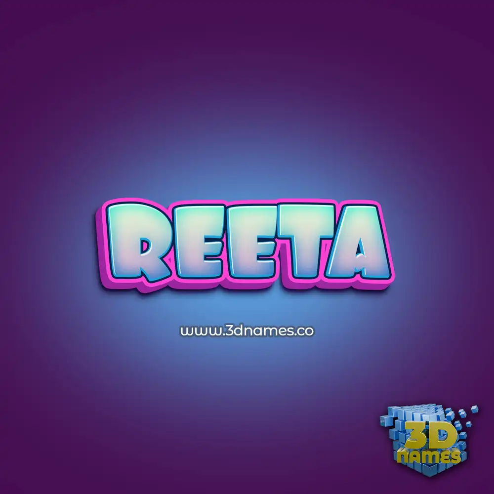 reeta in Phat Purple style - 3D name wallpaper