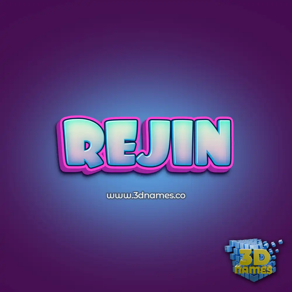 rejin in Phat Purple style - 3D name wallpaper