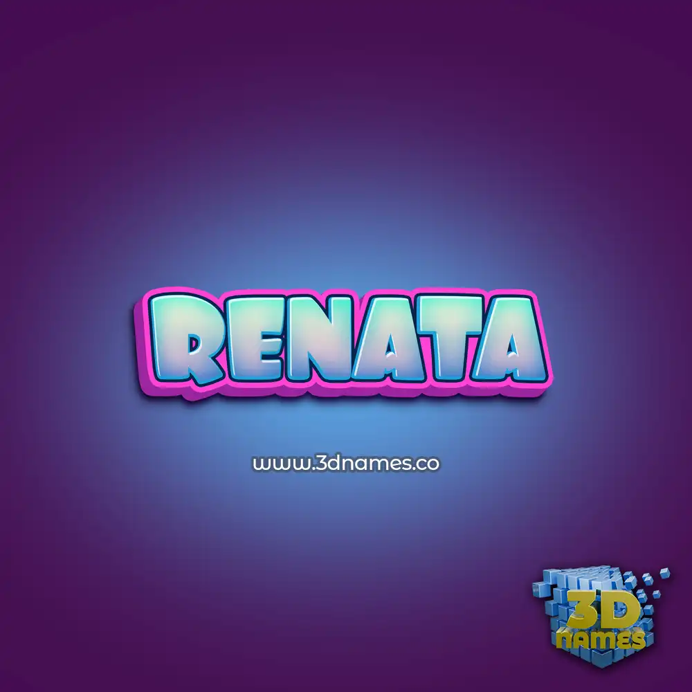 renata in Phat Purple style - 3D name wallpaper