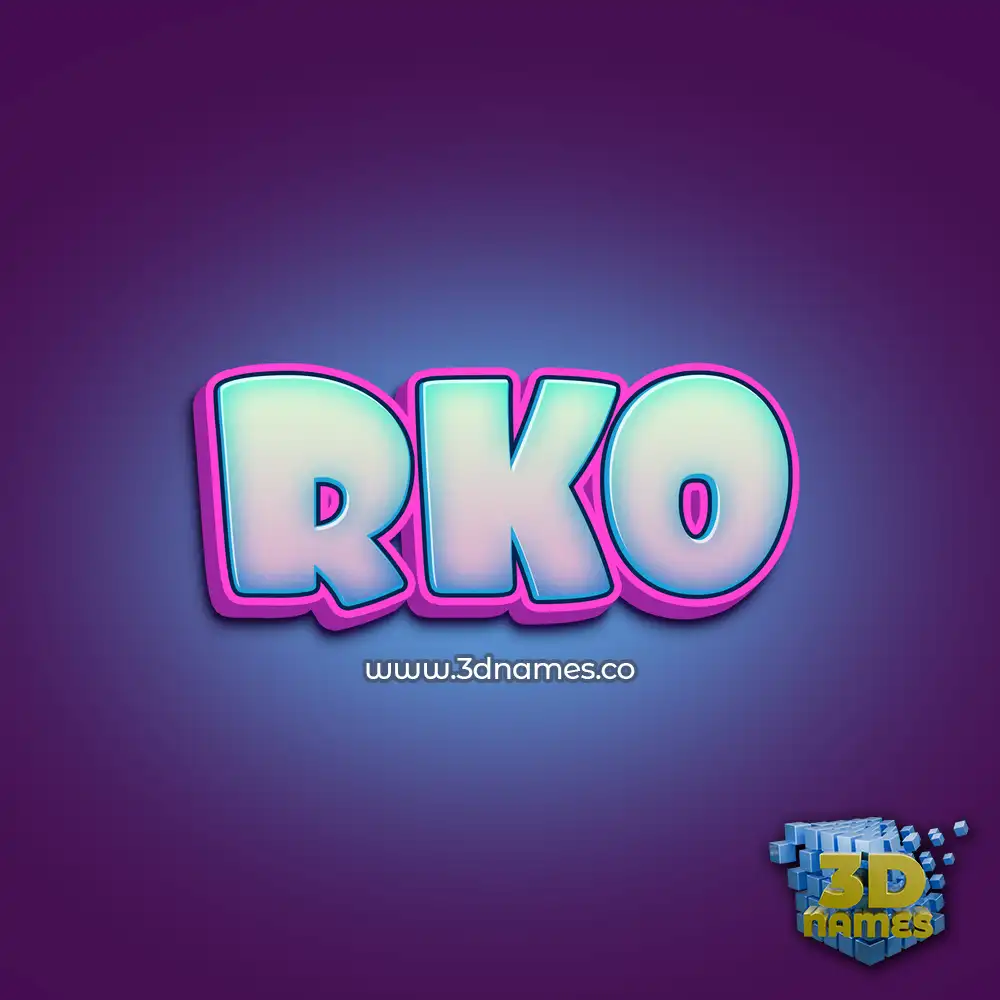 rko in Phat Purple style - 3D name wallpaper