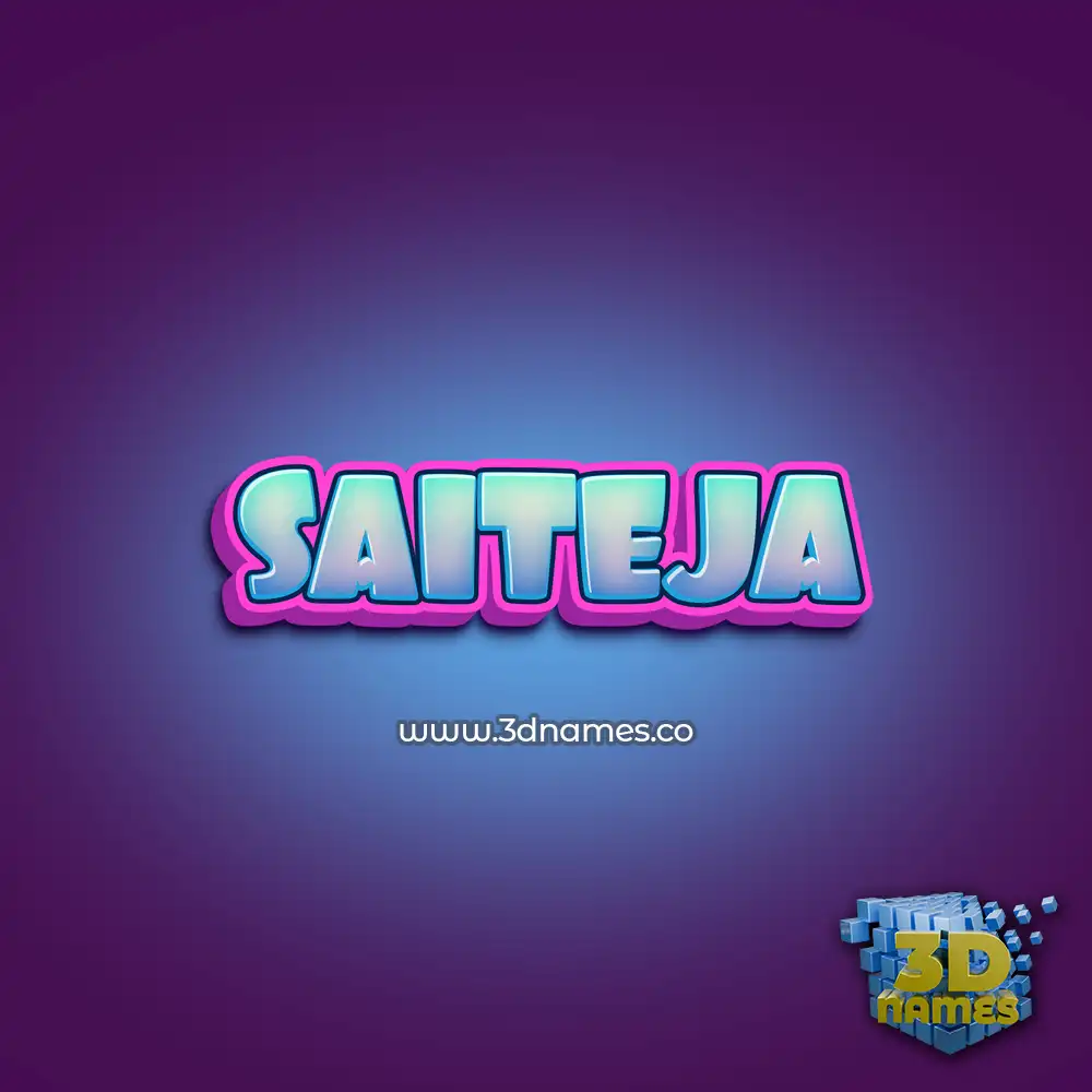 saiteja in Phat Purple style - 3D name wallpaper