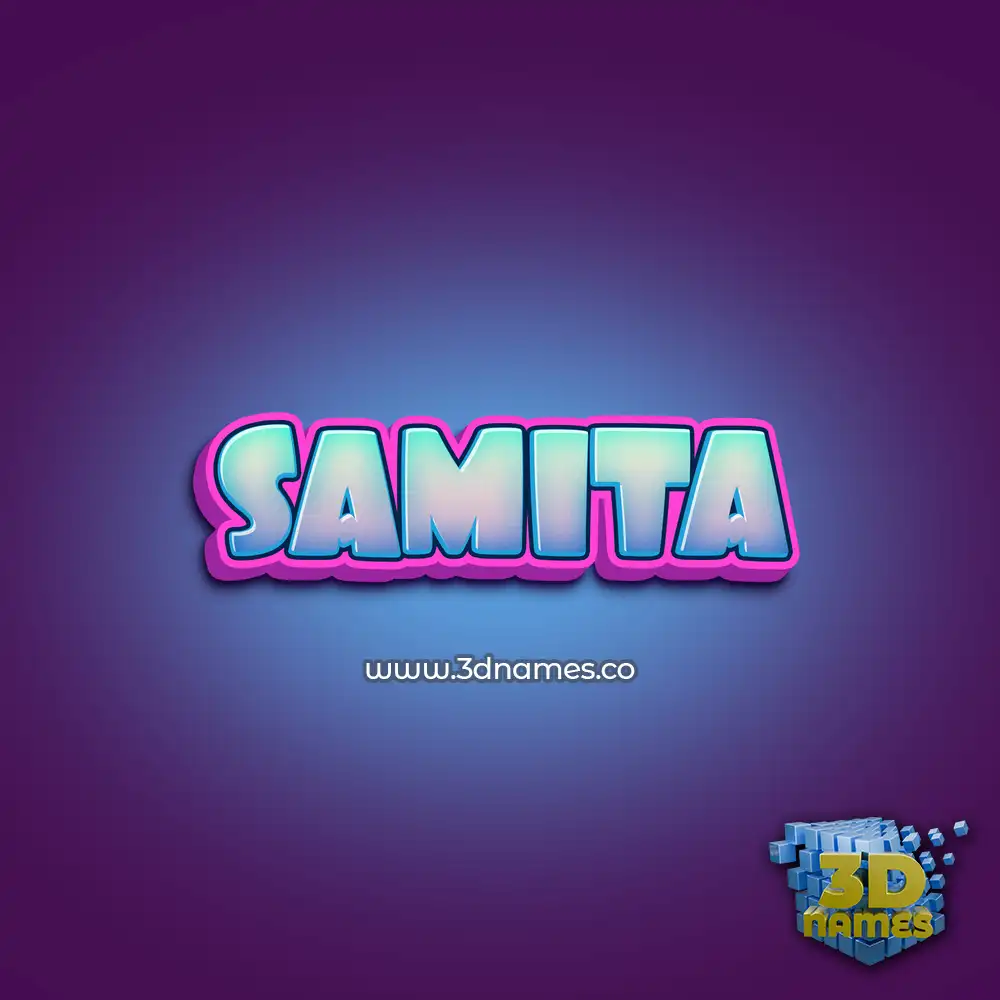 samita in Phat Purple style - 3D name wallpaper