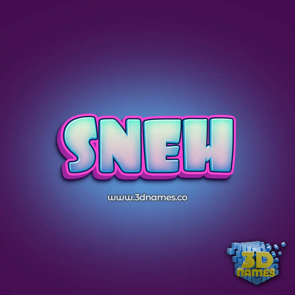 sneh in Phat Purple style - 3D name wallpaper