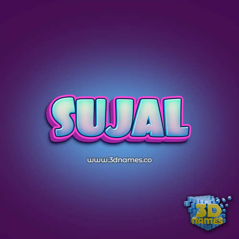 sujal in Phat Purple style - 3D name wallpaper