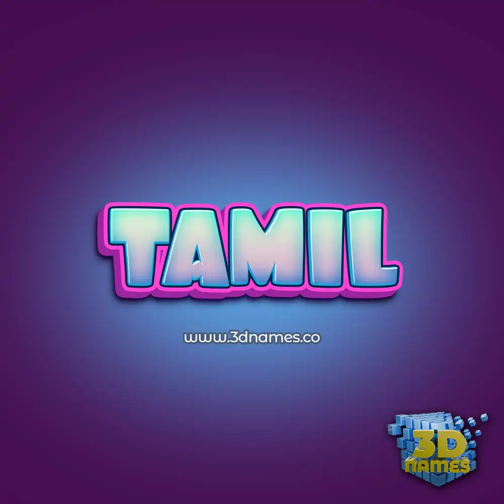 tamil in Phat Purple style - 3D name wallpaper