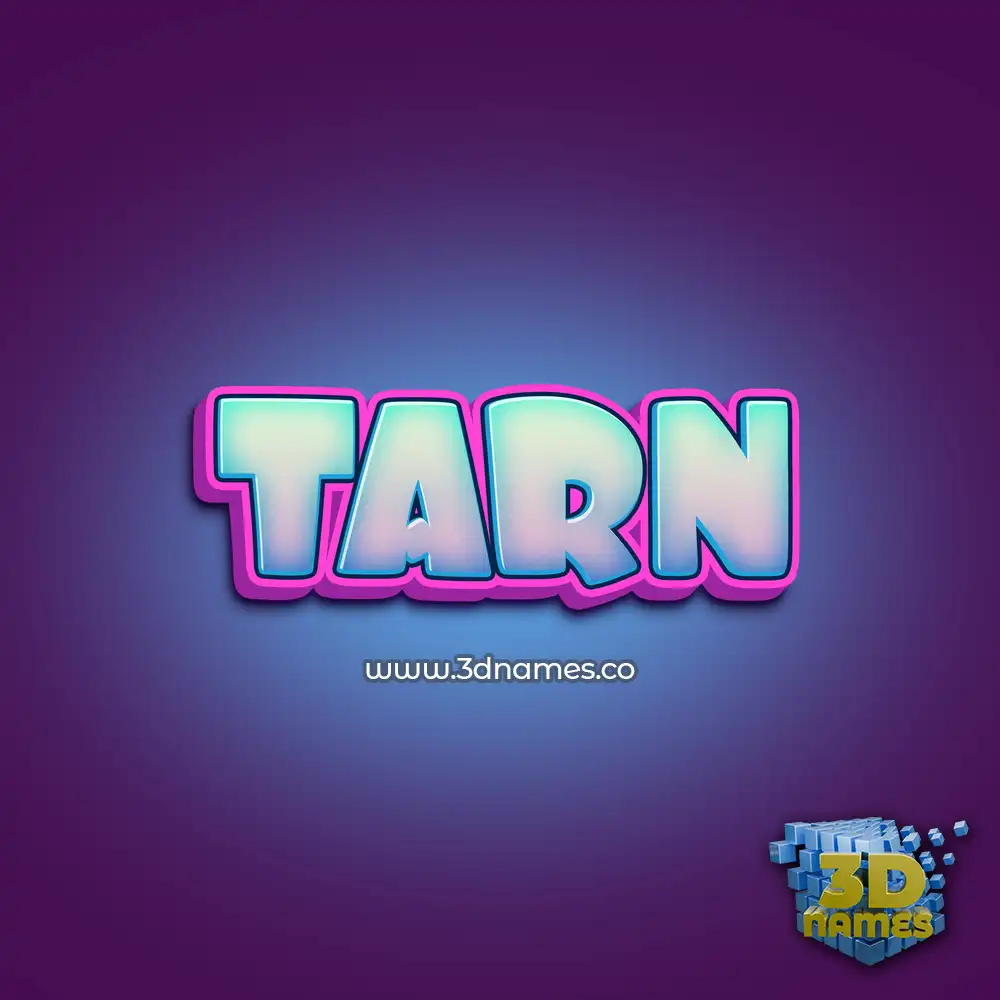 tarn in Phat Purple style - 3D name wallpaper